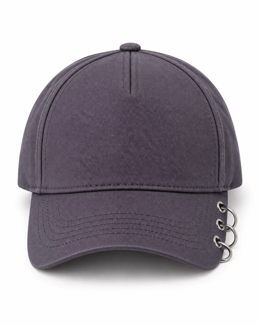BUJE Gri Metal Halka Cap