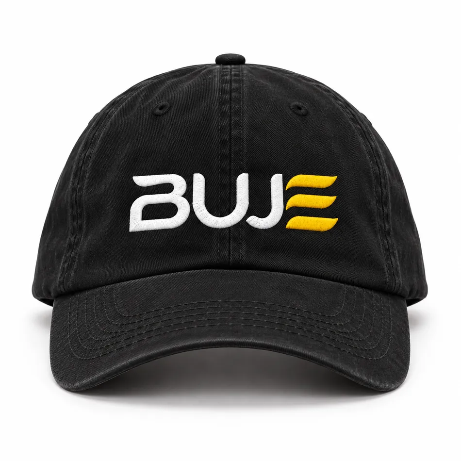 BUJE Nakışlı Klasik Cap · Siyah