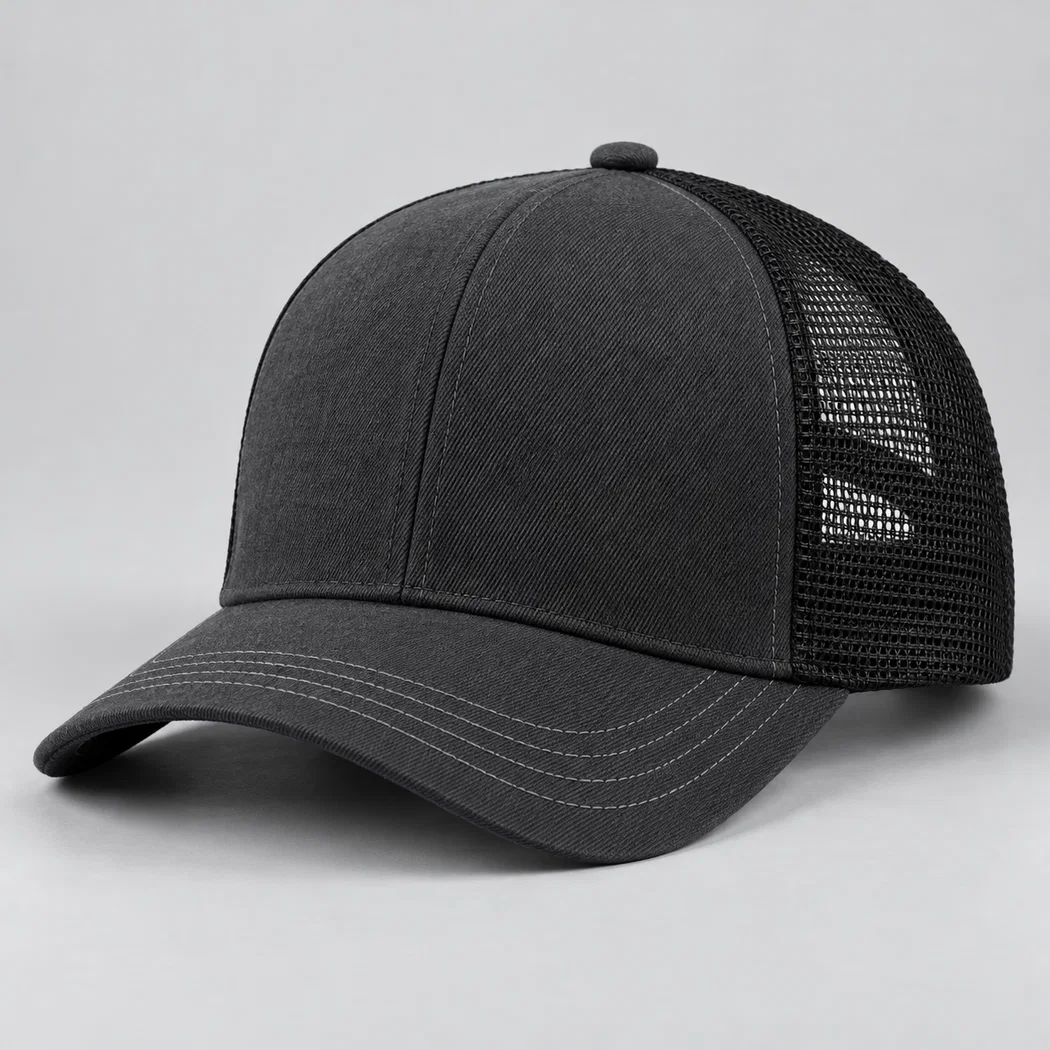 BUJE Füme Siyah Fileli Trucker Şapka