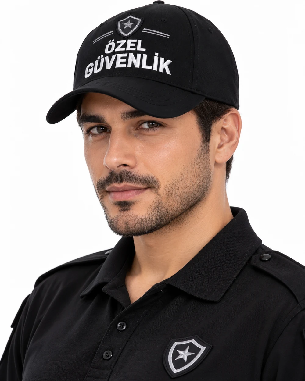 BUJE Özel Güvenlik Erkek Cap / Siyah Klasik Şeritli