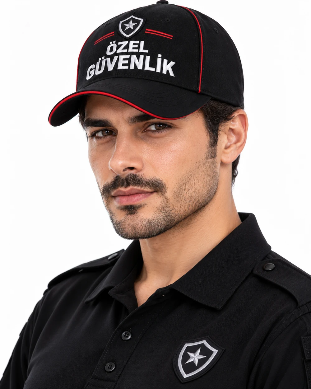 BUJE Özel Güvenlik Erkek Cap / Siyah Kırmızı Biyeli · fotoğraf 1/1