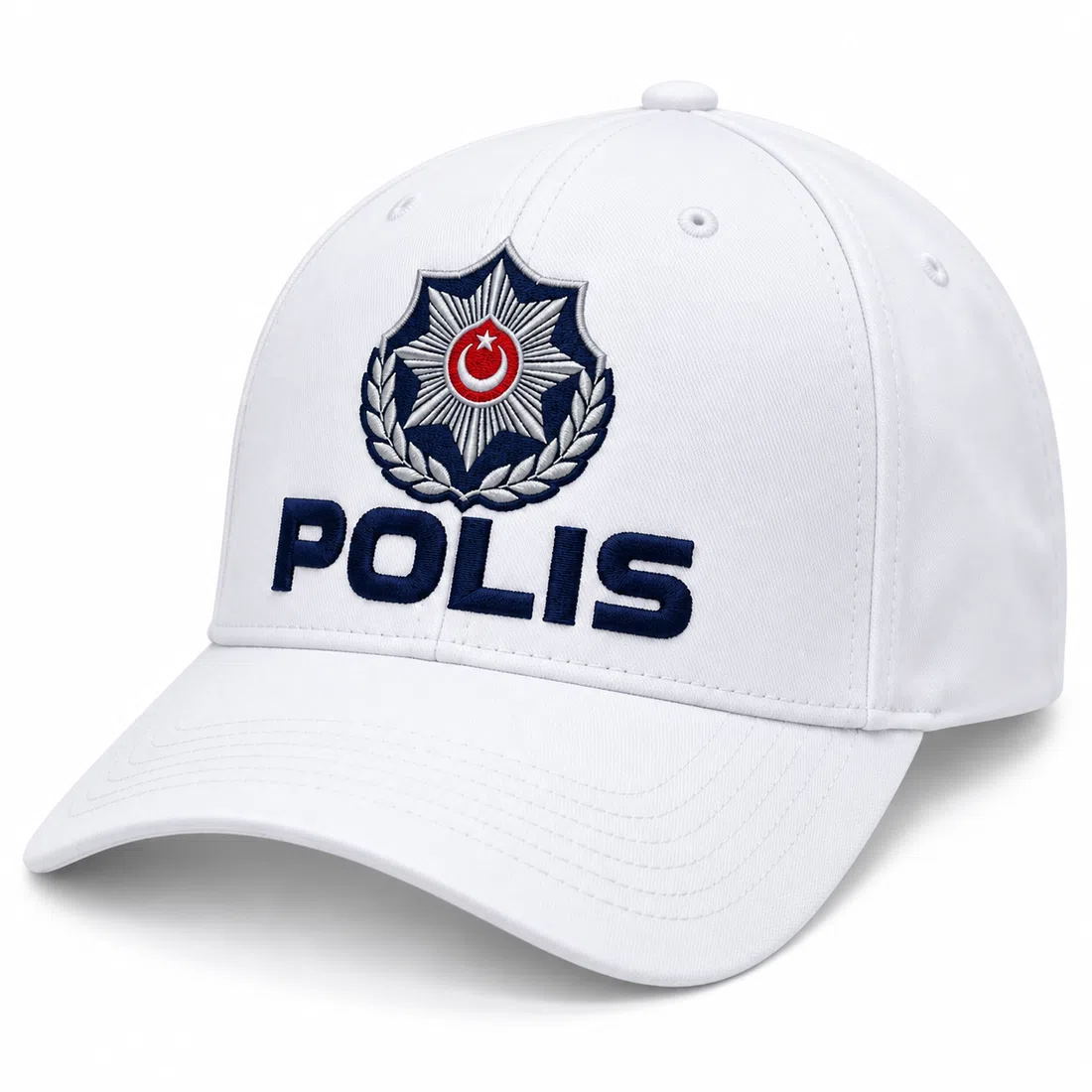 BUJE Beyaz Polis Şapka
