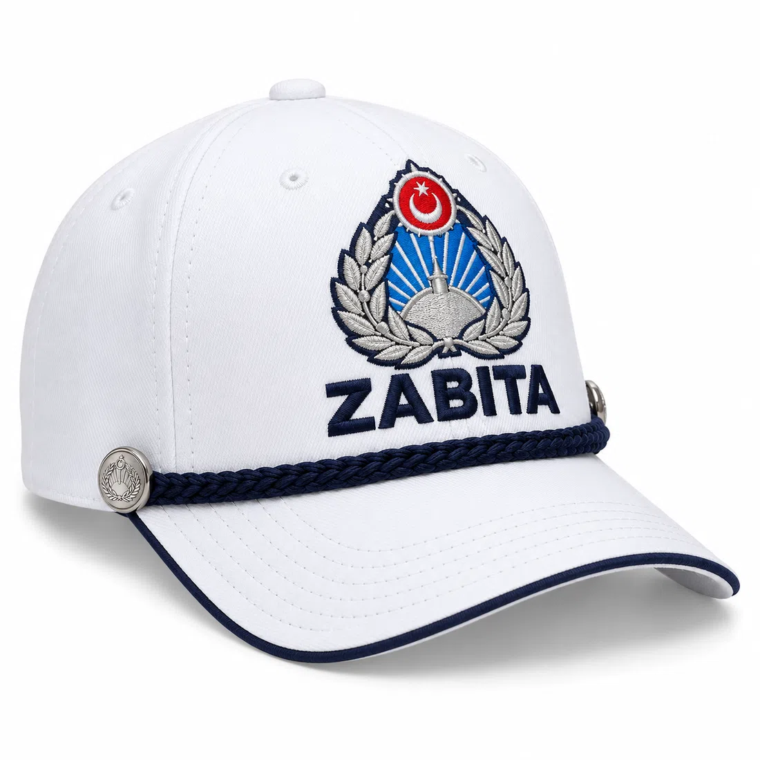 BUJE Beyaz Zabıta Şapka