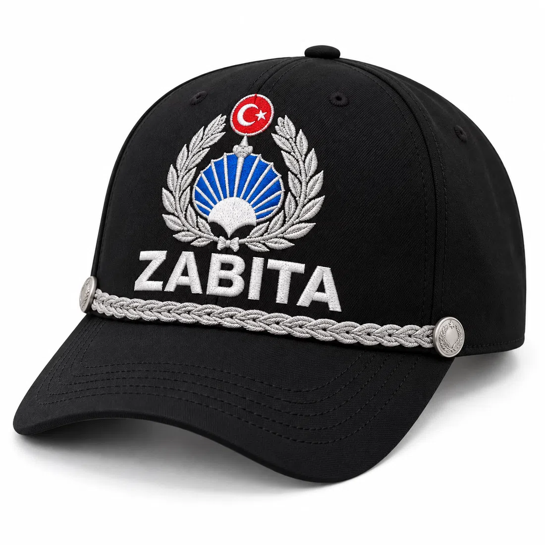 BUJE Siyah Zabıta Üniforma Şapka · fotoğraf 1/1