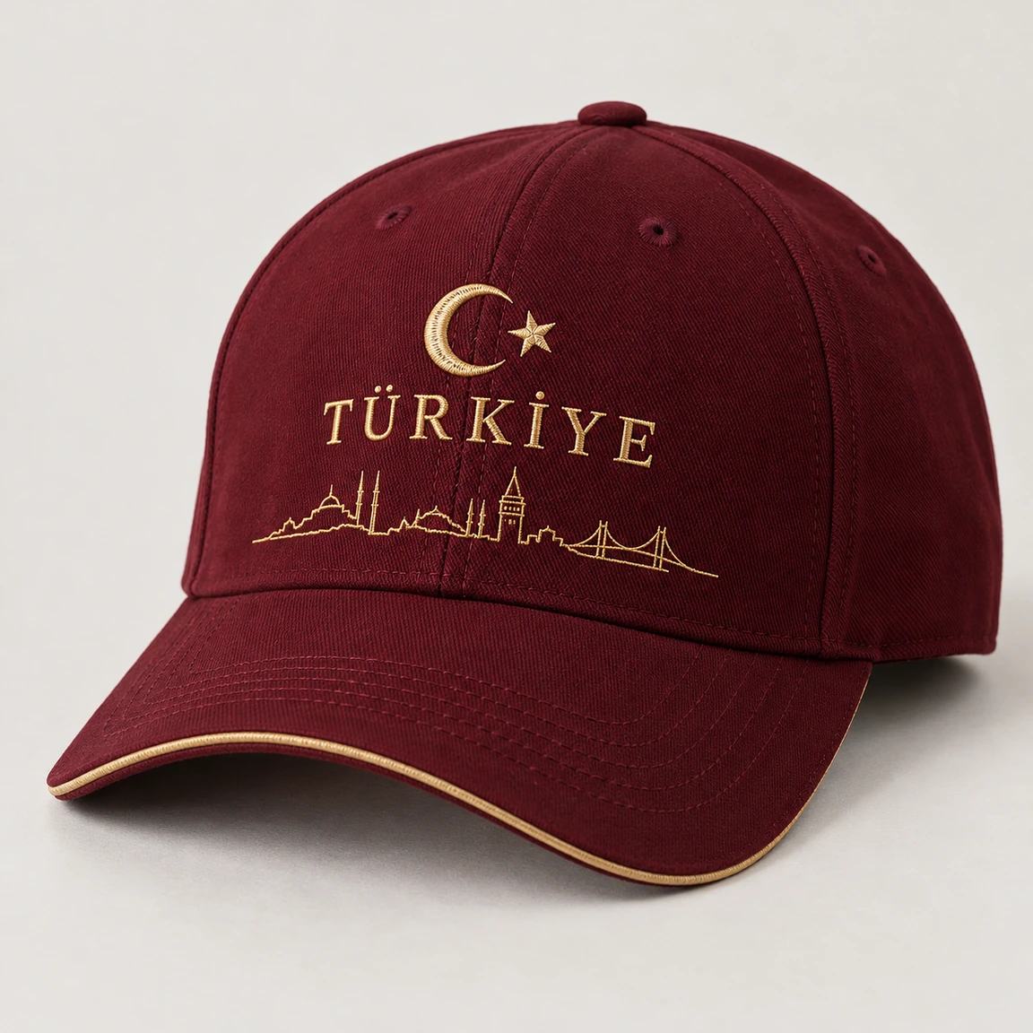 BUJE Türkiye Nakışı Cap – Bordo – Seri 10