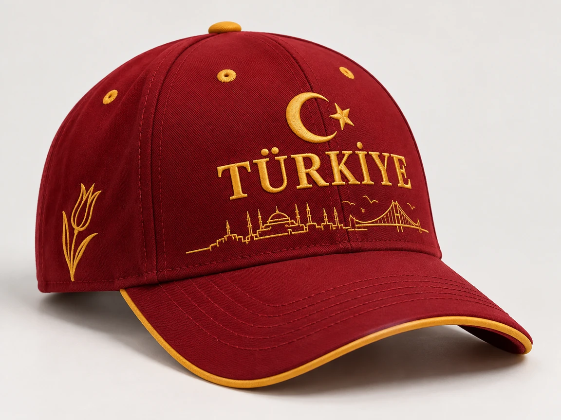 BUJE Türkiye Nakışı Cap – Altın – Seri 14 · fotoğraf 1/1