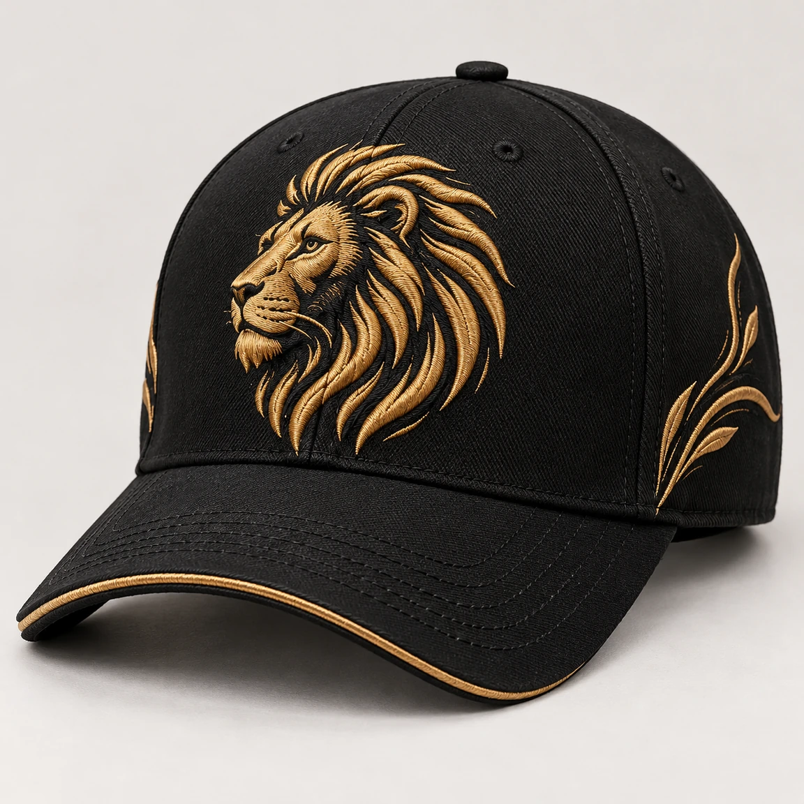 BUJE Aslan Nakışı Cap – Altın – Seri 01