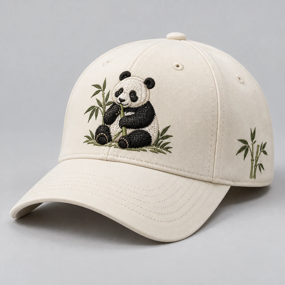 BUJE Bambu ve Panda Cap – Krem – Seri 02