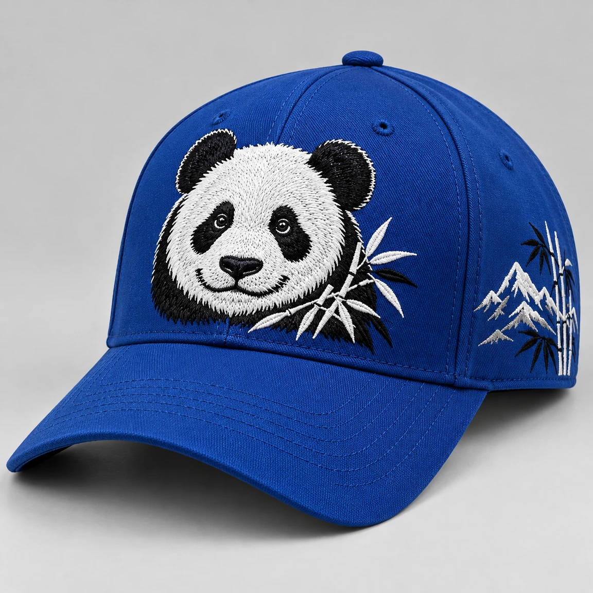 BUJE Panda Nakışı Cap – Mavi – Seri 03