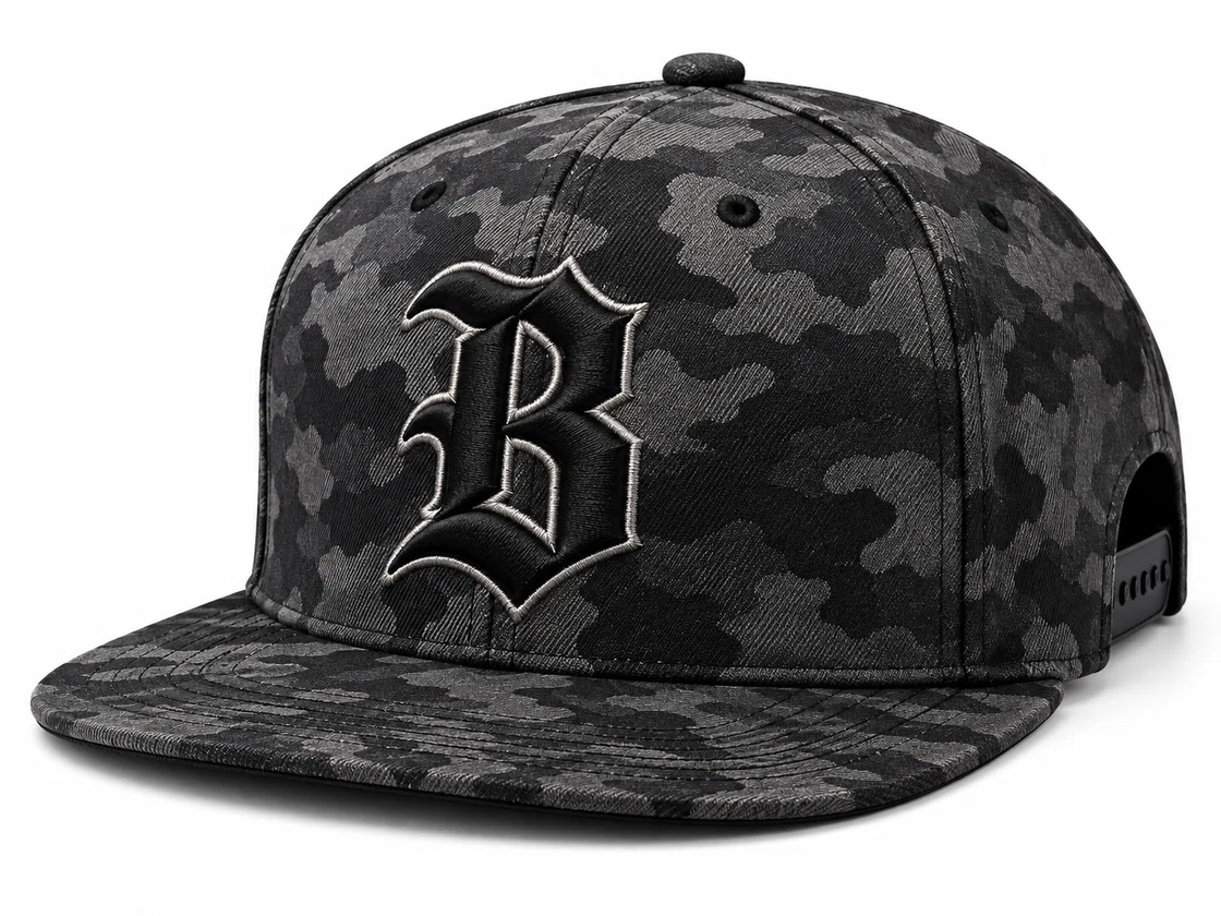 BUJE Premium Kamuflaj B Snapback Şapka